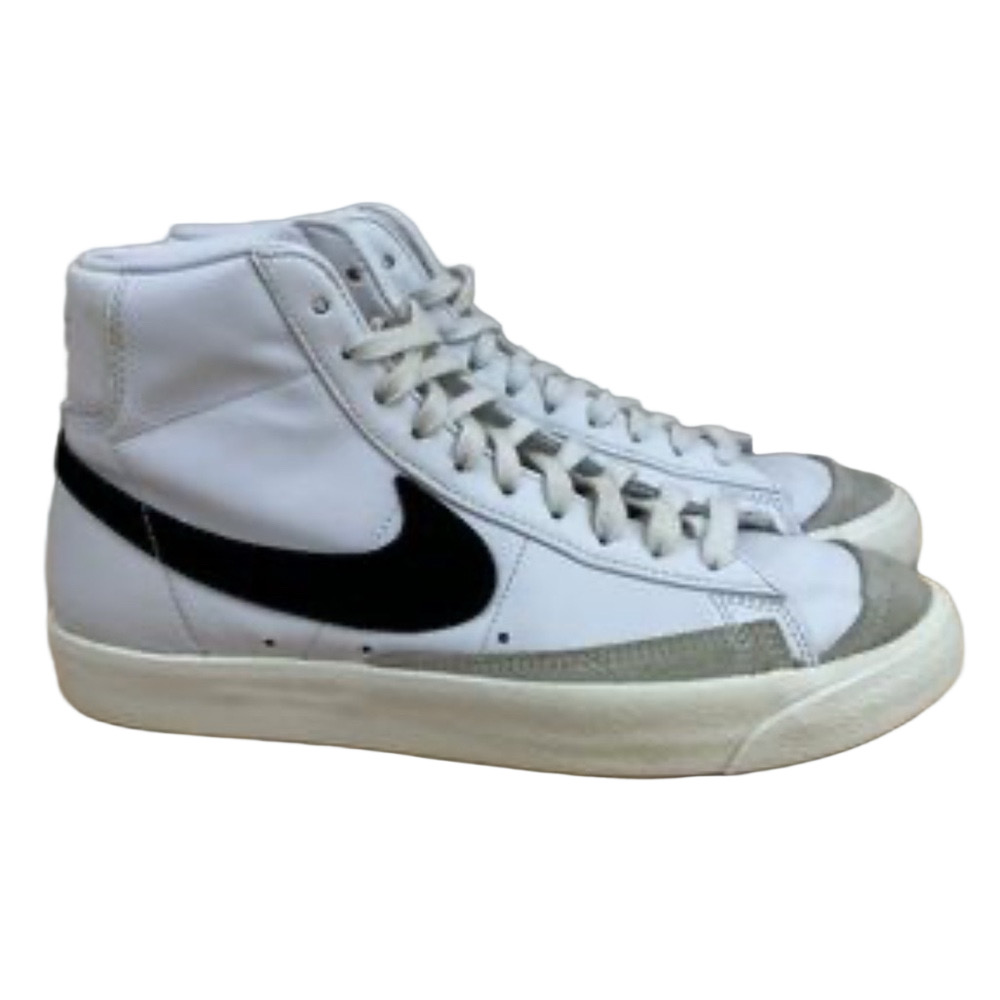 Nike Blazers 77 Mid White Youth Boy Size 6.5Y High Top Lace Sporty Sneakers